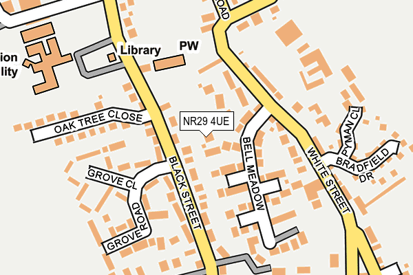 NR29 4UE map - OS OpenMap – Local (Ordnance Survey)
