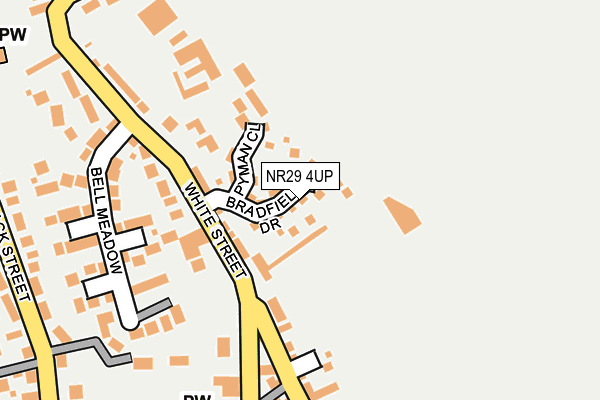NR29 4UP map - OS OpenMap – Local (Ordnance Survey)