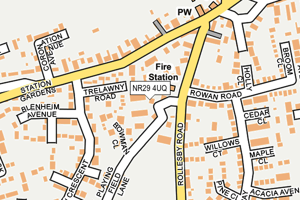 NR29 4UQ map - OS OpenMap – Local (Ordnance Survey)