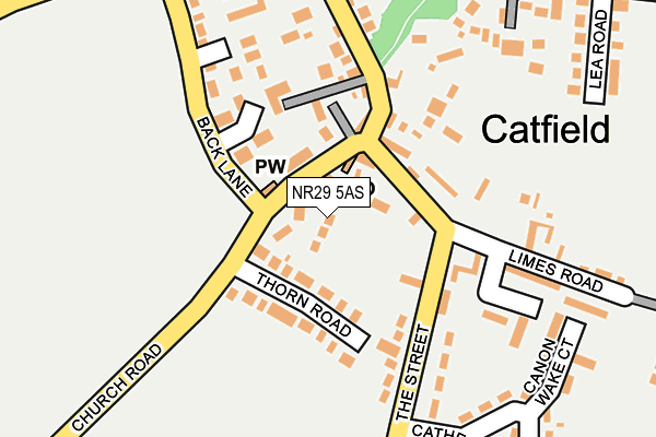 NR29 5AS map - OS OpenMap – Local (Ordnance Survey)