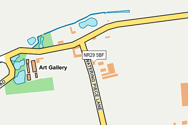 NR29 5BF map - OS OpenMap – Local (Ordnance Survey)