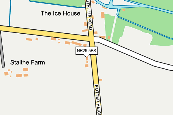 NR29 5BS map - OS OpenMap – Local (Ordnance Survey)