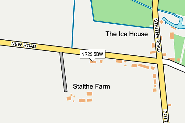 NR29 5BW map - OS OpenMap – Local (Ordnance Survey)