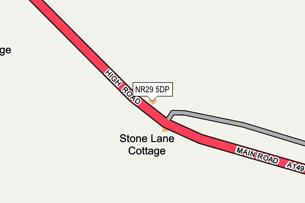 NR29 5DP map - OS OpenMap – Local (Ordnance Survey)