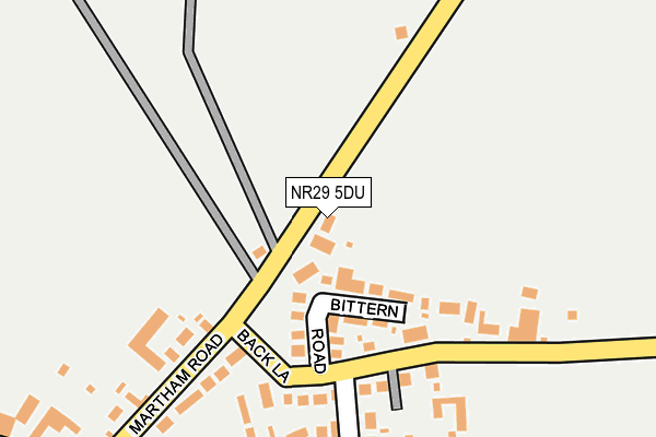 NR29 5DU map - OS OpenMap – Local (Ordnance Survey)