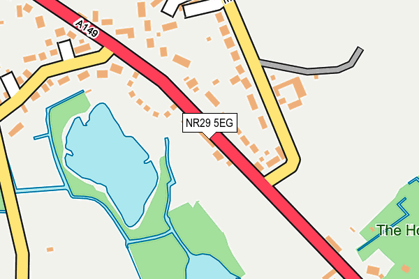 NR29 5EG map - OS OpenMap – Local (Ordnance Survey)