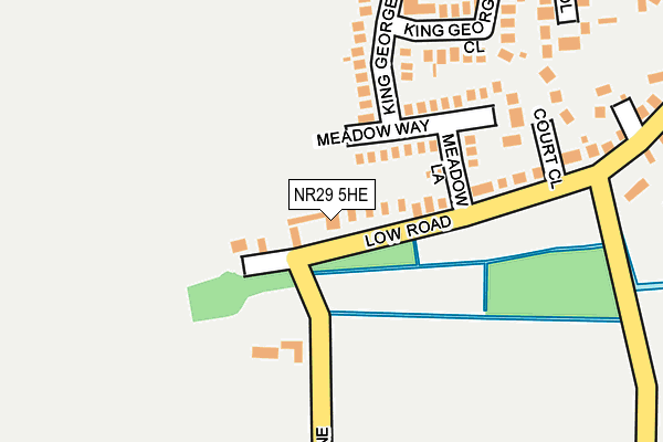 NR29 5HE map - OS OpenMap – Local (Ordnance Survey)