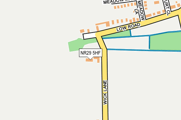 NR29 5HF map - OS OpenMap – Local (Ordnance Survey)