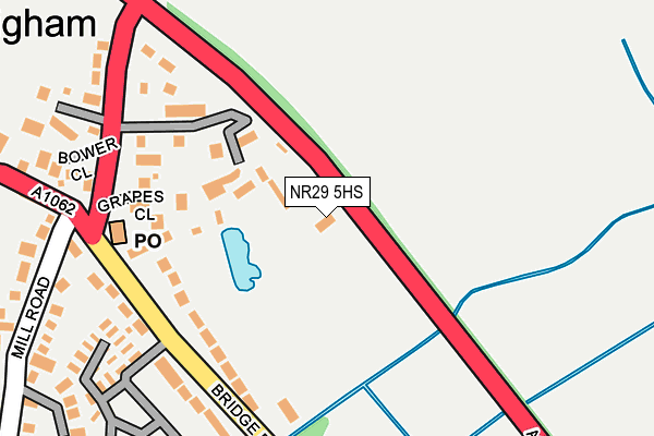 NR29 5HS map - OS OpenMap – Local (Ordnance Survey)