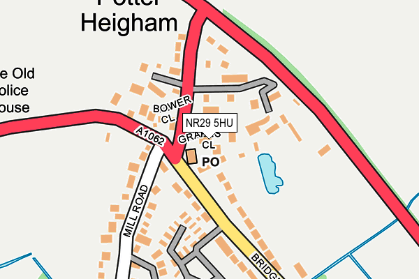 NR29 5HU map - OS OpenMap – Local (Ordnance Survey)