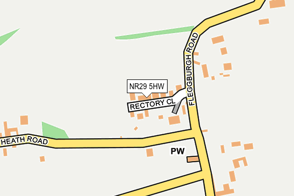 NR29 5HW map - OS OpenMap – Local (Ordnance Survey)