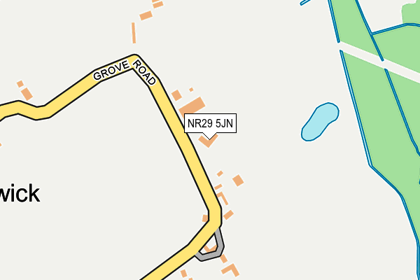 NR29 5JN map - OS OpenMap – Local (Ordnance Survey)