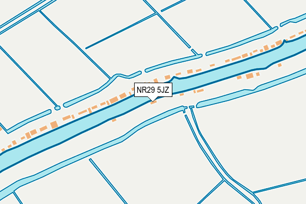 NR29 5JZ map - OS OpenMap – Local (Ordnance Survey)