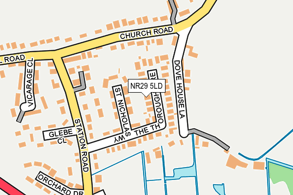 NR29 5LD map - OS OpenMap – Local (Ordnance Survey)