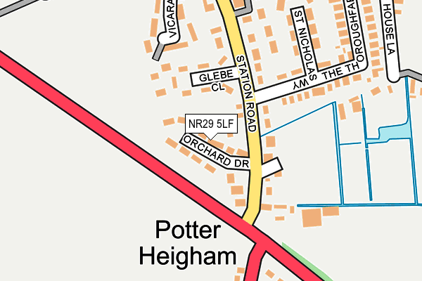 NR29 5LF map - OS OpenMap – Local (Ordnance Survey)