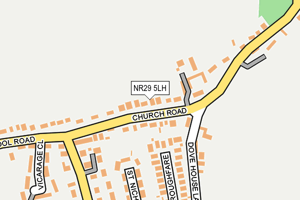 NR29 5LH map - OS OpenMap – Local (Ordnance Survey)
