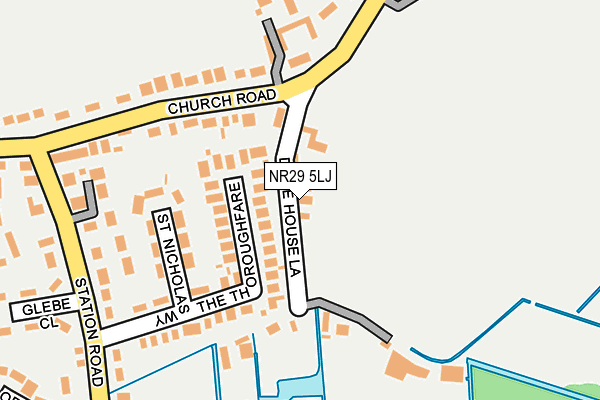 NR29 5LJ map - OS OpenMap – Local (Ordnance Survey)