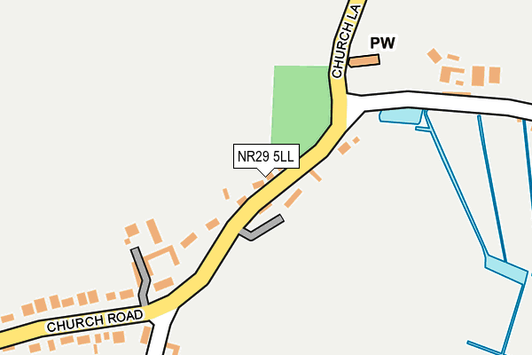 NR29 5LL map - OS OpenMap – Local (Ordnance Survey)