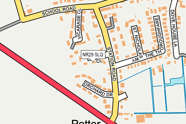 NR29 5LQ map - OS OpenMap – Local (Ordnance Survey)