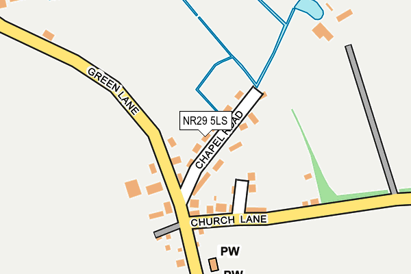 NR29 5LS map - OS OpenMap – Local (Ordnance Survey)