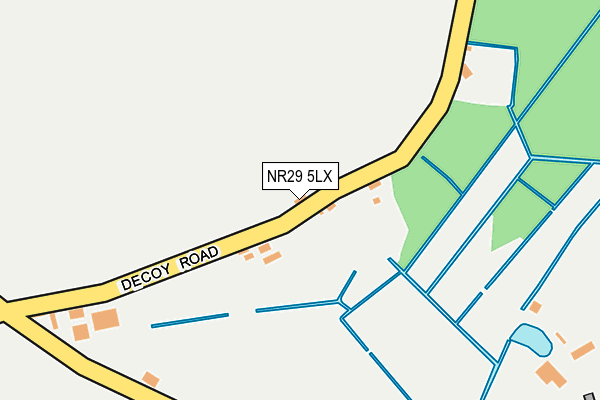 NR29 5LX map - OS OpenMap – Local (Ordnance Survey)