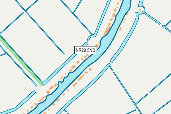 NR29 5ND map - OS OpenMap – Local (Ordnance Survey)