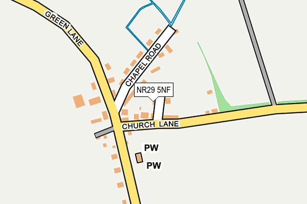 NR29 5NF map - OS OpenMap – Local (Ordnance Survey)