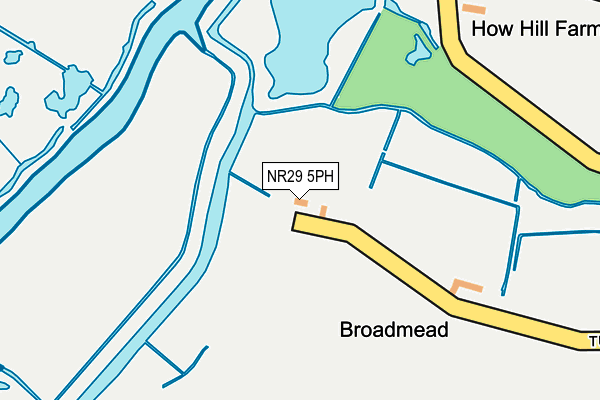 NR29 5PH map - OS OpenMap – Local (Ordnance Survey)