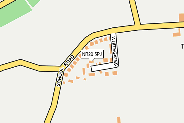 NR29 5PJ map - OS OpenMap – Local (Ordnance Survey)