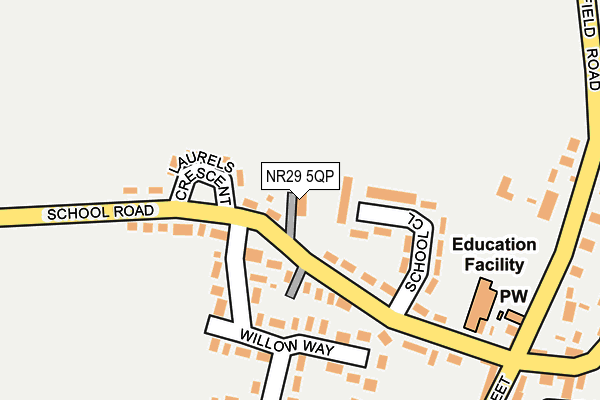 NR29 5QP map - OS OpenMap – Local (Ordnance Survey)