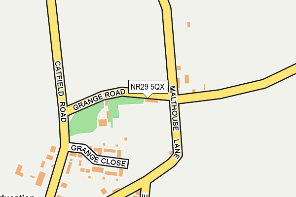 NR29 5QX map - OS OpenMap – Local (Ordnance Survey)