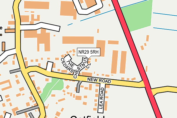 NR29 5RH map - OS OpenMap – Local (Ordnance Survey)