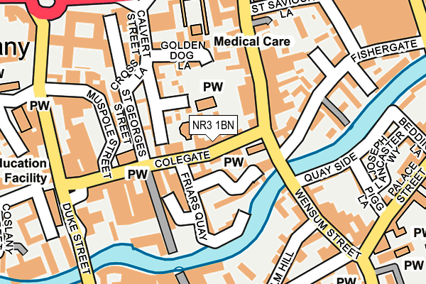 NR3 1BN map - OS OpenMap – Local (Ordnance Survey)