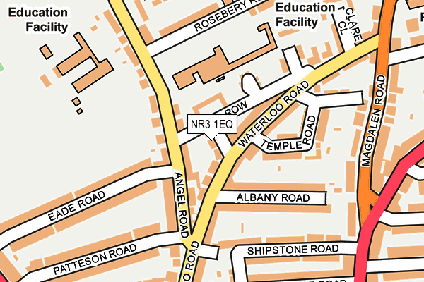 NR3 1EQ map - OS OpenMap – Local (Ordnance Survey)