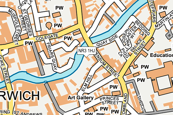 NR3 1HJ map - OS OpenMap – Local (Ordnance Survey)