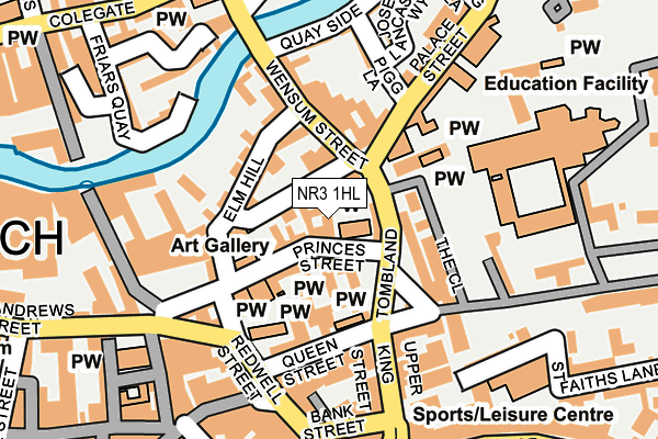 NR3 1HL map - OS OpenMap – Local (Ordnance Survey)