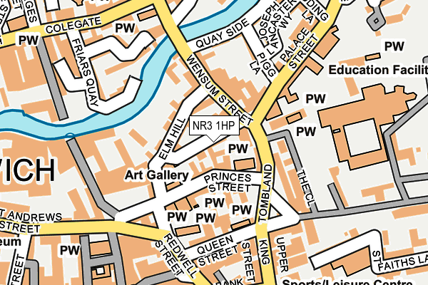 NR3 1HP map - OS OpenMap – Local (Ordnance Survey)