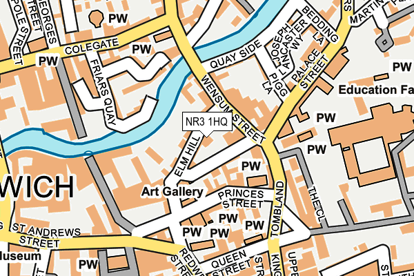 NR3 1HQ map - OS OpenMap – Local (Ordnance Survey)