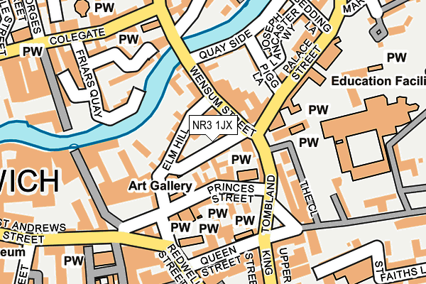 NR3 1JX map - OS OpenMap – Local (Ordnance Survey)