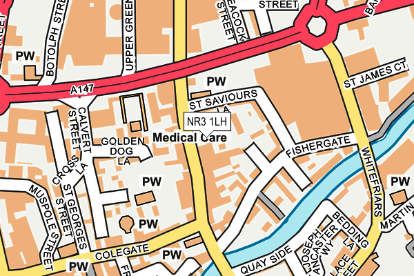 NR3 1LH map - OS OpenMap – Local (Ordnance Survey)