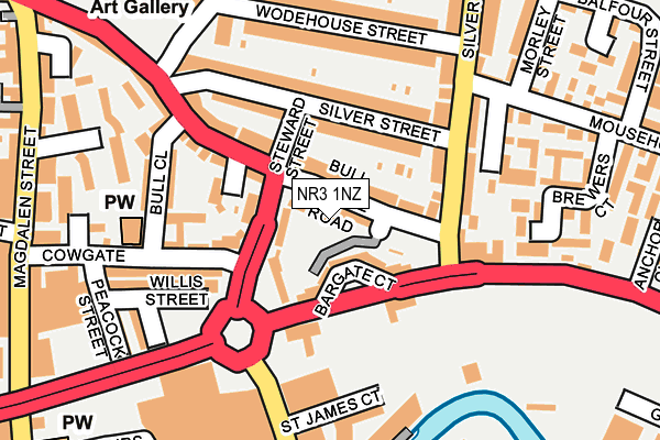 NR3 1NZ map - OS OpenMap – Local (Ordnance Survey)