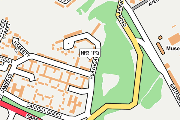 NR3 1PQ map - OS OpenMap – Local (Ordnance Survey)