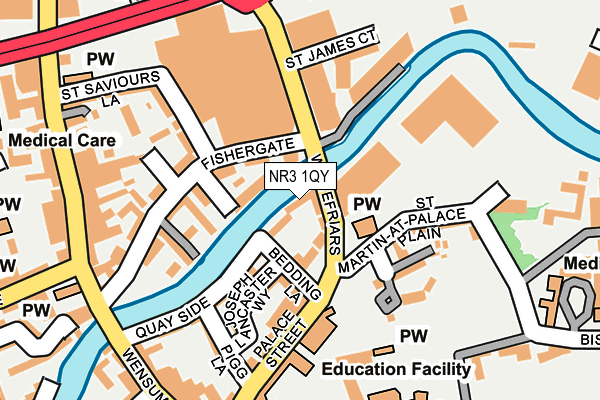 NR3 1QY map - OS OpenMap – Local (Ordnance Survey)