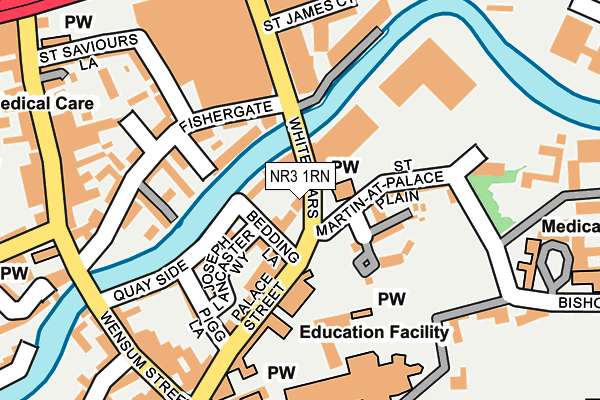 NR3 1RN map - OS OpenMap – Local (Ordnance Survey)