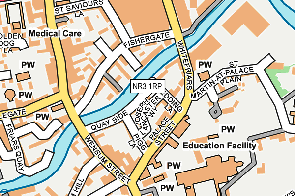 NR3 1RP map - OS OpenMap – Local (Ordnance Survey)