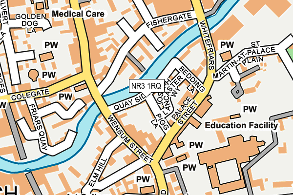 NR3 1RQ map - OS OpenMap – Local (Ordnance Survey)