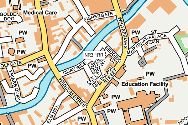 NR3 1RR map - OS OpenMap – Local (Ordnance Survey)