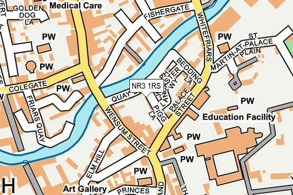 NR3 1RS map - OS OpenMap – Local (Ordnance Survey)