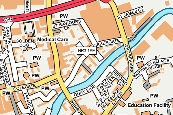 NR3 1SE map - OS OpenMap – Local (Ordnance Survey)