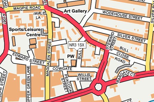 NR3 1SX map - OS OpenMap – Local (Ordnance Survey)